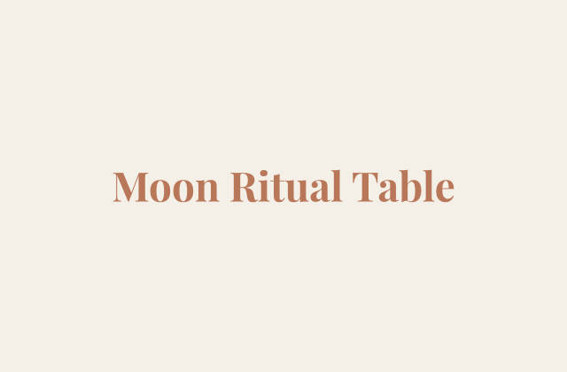 Moon Ritual Table — editorial illustration, Healing Akashic Records
