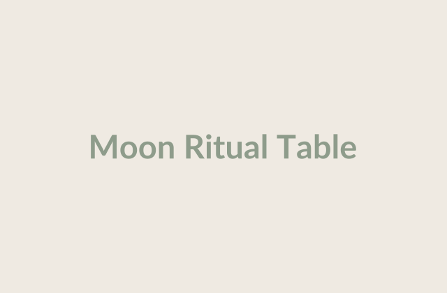 Moon Ritual Table — editorial photography, Healing Akashic Records